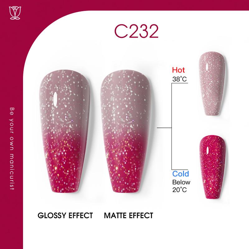 Temperature Change Nail Polish Glue Solid Color Nail Polish Gradual Change Nail Polish Glue Phototherapy Glue Nail Salon Special