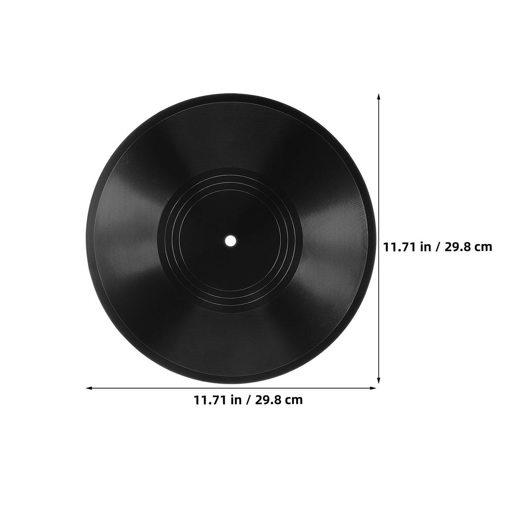 Fake Vinyl Records Wall Decor Creative Retro Record Discs for Wall Door Window Desktop Disco Party Home Office Bar Vintage