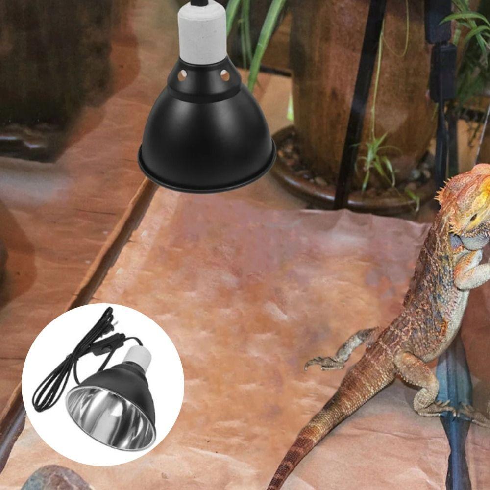 Black Pet Light Bulb Bracket 110-240V UVB Reptile Lamp Reptile Heating Lamp  Reptile Terrarium