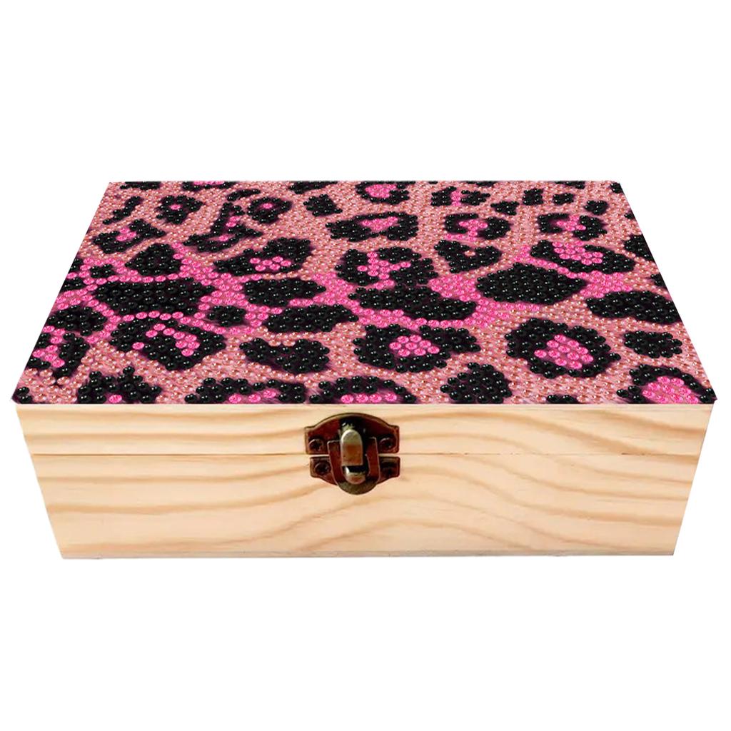 DIY Wooden 5D Diamond Art Diamond Art Storage Box DIY 5D Craft Jewelry Box for Adults Rings Beads and Jewelry Accessories