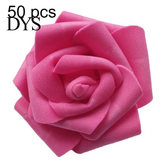 25/50/100Pcs Artificial PE Foam Rose Flowers Head DIY Wedding Home Room Decor