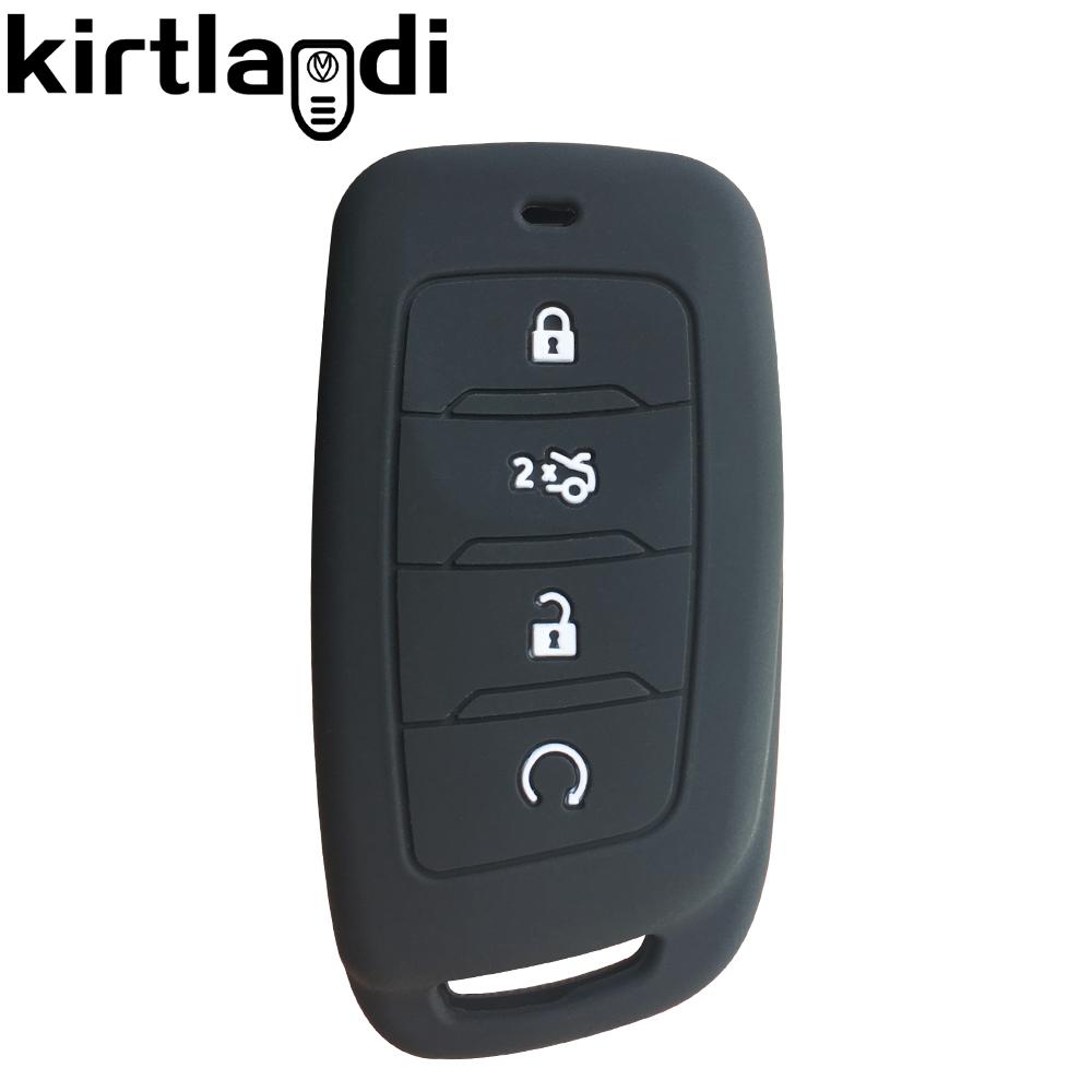

Силиконовый чехол-накладка для ключа для Changan CS35 CS85 COUPE CS95 CS75 plus 2019 2020 4 кнопки Пульт дистанционного управления Автоаксессуары Защитный чёрный