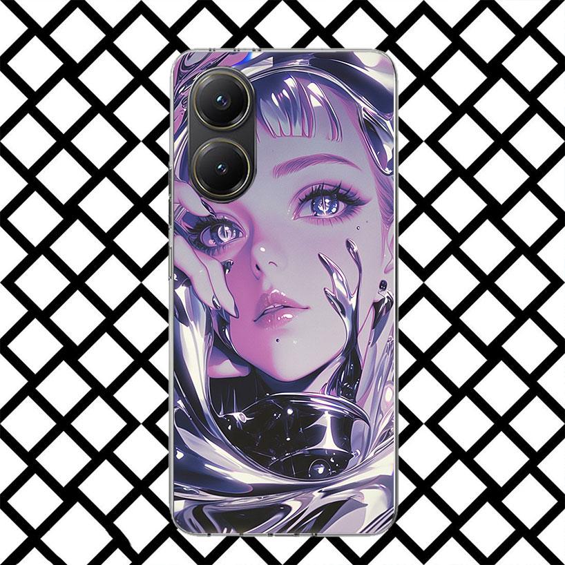 Girl Art Punk Phone Case for Xiaomi Poco F7 Ultra X7 X6 X5 Pro X4 Gt M8 M7 Redmi 15 15C 13 13C 12 12C Soft Cover Fundas Poco F7