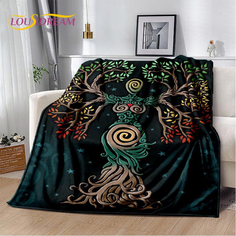 Rainbow 7 Chakra Mandala Bohemia Soft Plush Blanket,Flannel Blanket Throw Blanket for Living Room Bedroom Bed Sofa Picnic Cover