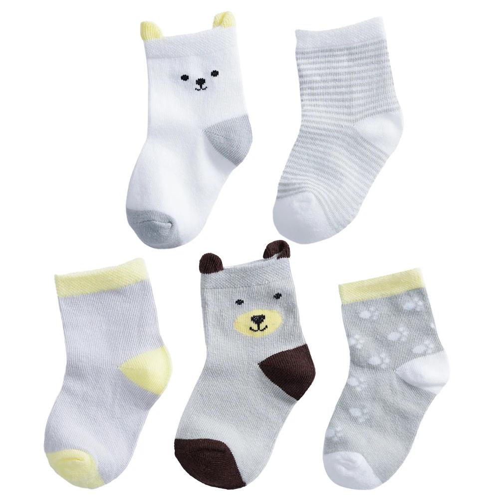 Kids Socks Autumn Winter Girl Boy Children's Crawling Sock For Newborn Baby Cartoon Fashion Stockings  Anti-Slip Sock Multicolor