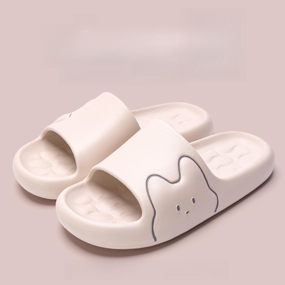 

2025 Лето Новые Нескользящие Тапочки Для Пары В Ванной Комнате Сандалии 38-39 розовый