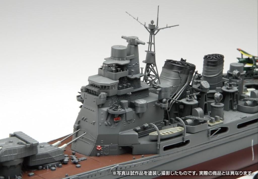Aoshima Bunka Kyozai Stahl-Schlachtschiff Japanische Marine Schwerer Kreuzer Takao 1942 Retake 1/350