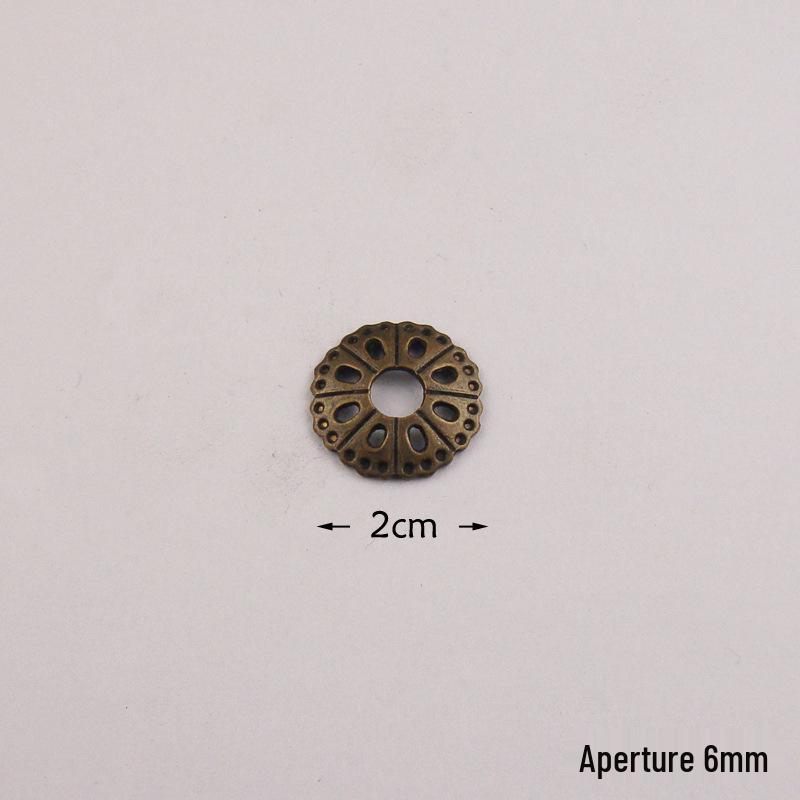 Antique Chinese Copper Plum Blossom Pull Handle and Gasket for Furniture Decoration