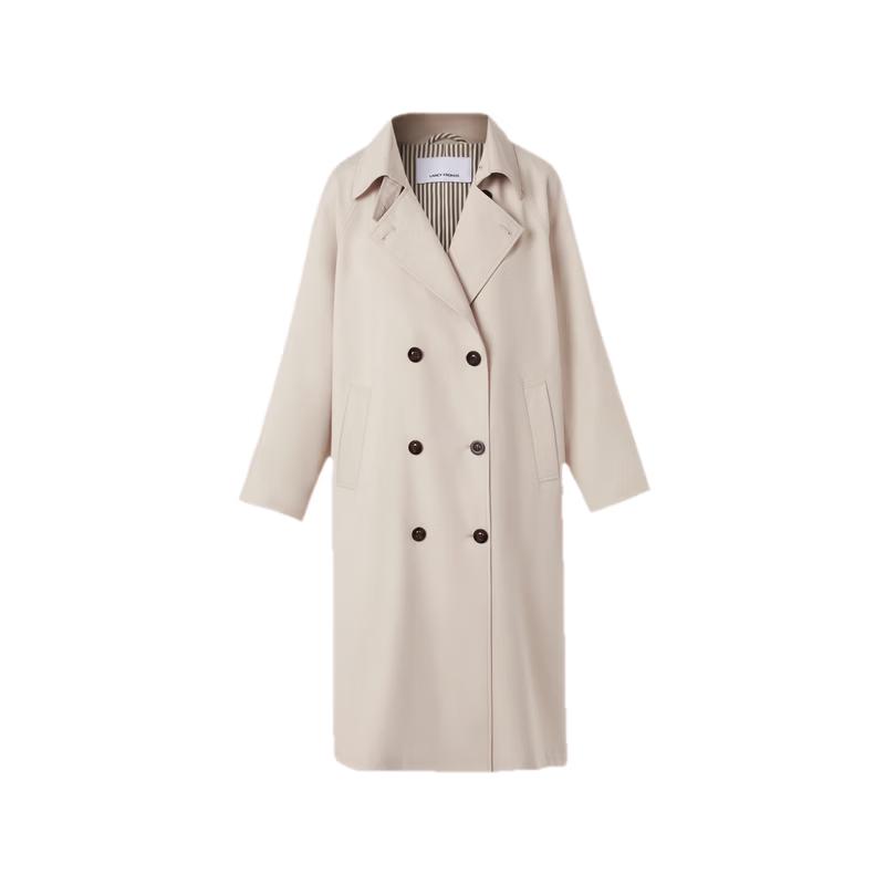 LANCY Wang Churan Style Double-Breasted Trench Coat