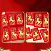 Pack Of 6 Year Of The Horses Red Envelopes Chinese New Year Blessing Paper Money Packets For Festives Occasion