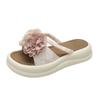 Fairy Style Flower Platform Slippers Female Summer Wear 2025 New National Style Fashion Versatile Skirt Beach Sandals