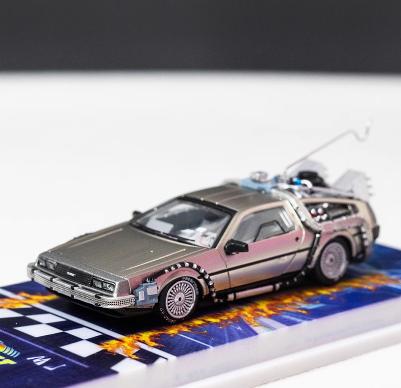 MJ 1:64 Zurück in die Zukunft DeLorean DMC 12 Sammlung Diecast Modellauto