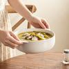 Japanese-style Ceramic Binaural Soup Bowl Heat-resistant Soup Basin Instant Noodle Bowl  Kitchen