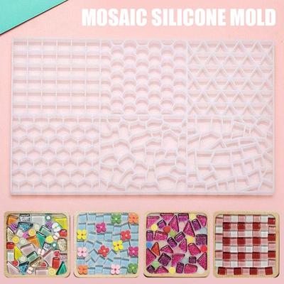 1 pz. Stampo per mosaico in silicone per gioielli in resina epossidica, stampo per colata fai da te