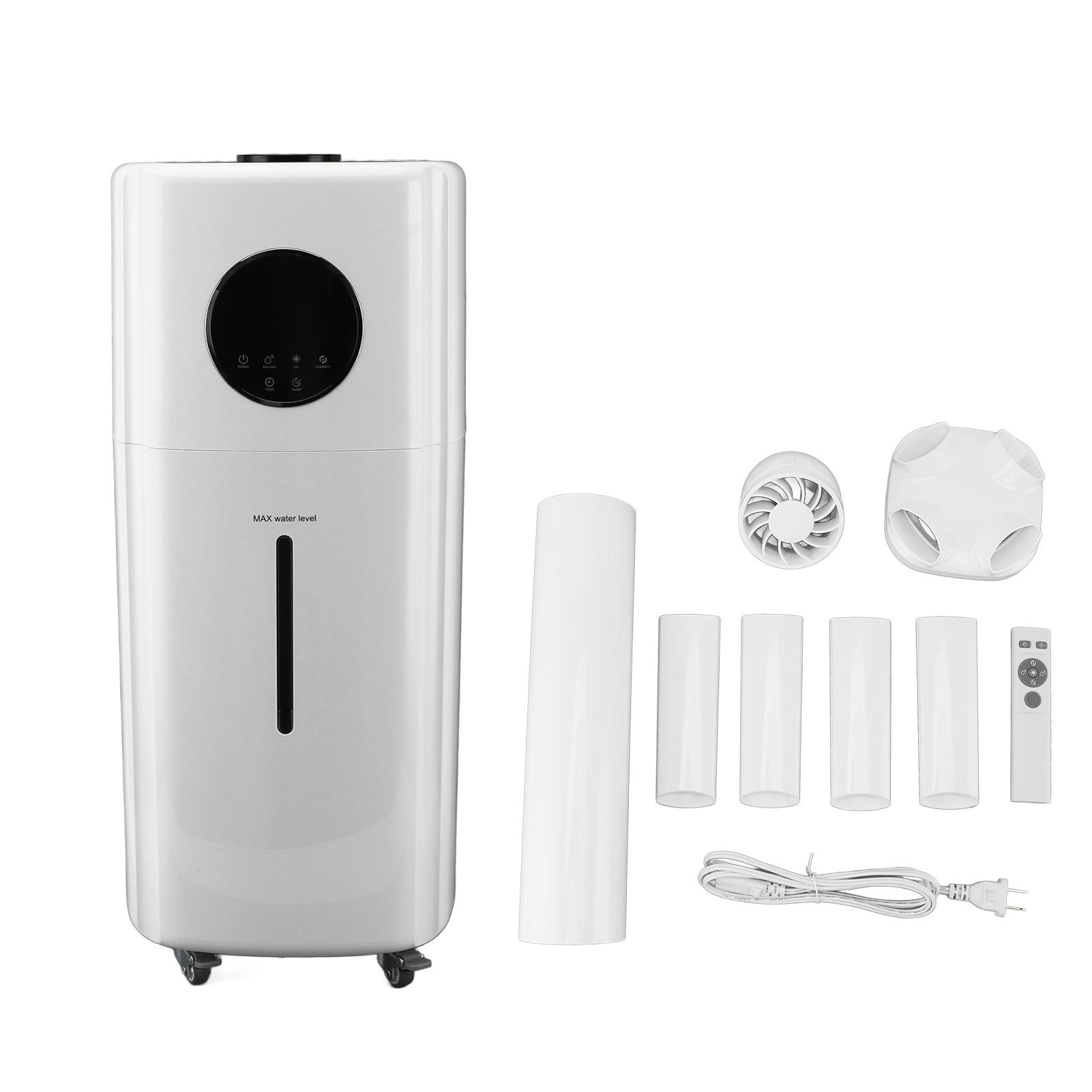 

Увлажнитель большей емкости на 21 л для большой комнаты, 3 регулируемых уровня 012-часовая защита от нехватки воды US Plug