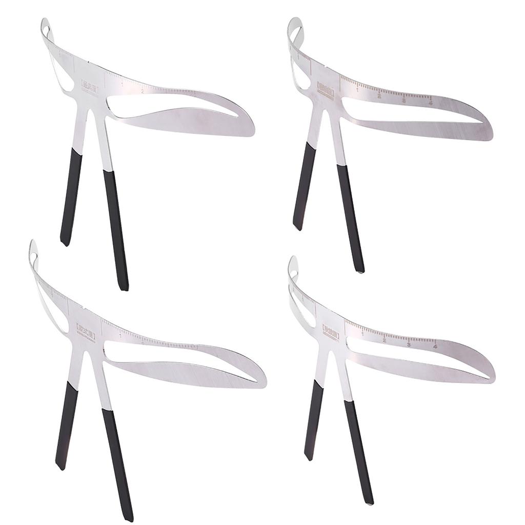 4 Types Eyebrow Ruler Eyebrow Measure Balance Extension Ruler Eyebrow Shape Stencil Ruler Eyebrow Extension Ruler