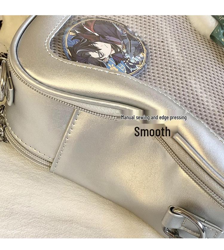 Transparente Stern-Ita-Tasche - Rucksack im koreanischen Stil mit großem Fassungsvermögen für Damen und Studenten