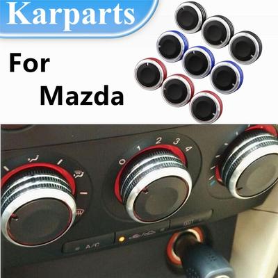 Pokrętło klimatyzacji samochodowej ze stopu aluminium Pokrętło przycisku sterowania nagrzewnicą AC dla Mazda 3 M3 2004 - 2009 Wyposażenie wnętrz