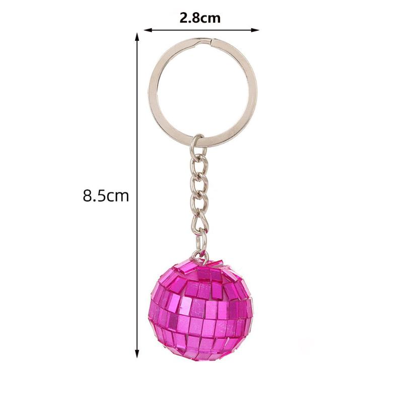 Mini Diskokugel Anhänger Schlüsselanhänger Vintage Dekor Dekorationen Schlüsselring Kind Auto
