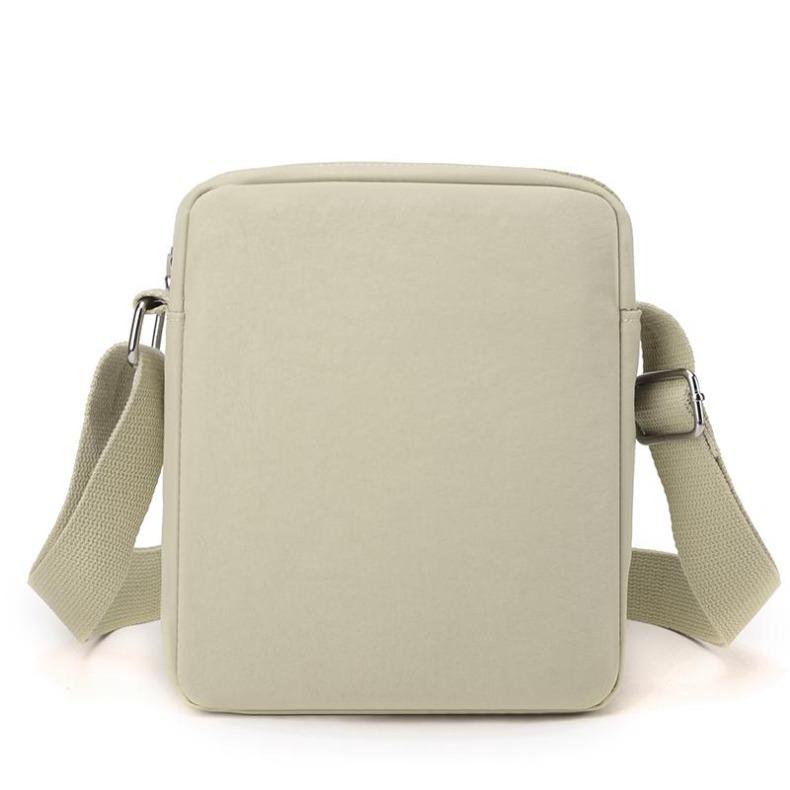 Mini-Nylon-Umhängetasche für Damen, mehrschichtige Reißverschluss-Handyhülle für den Alltag & Reisen