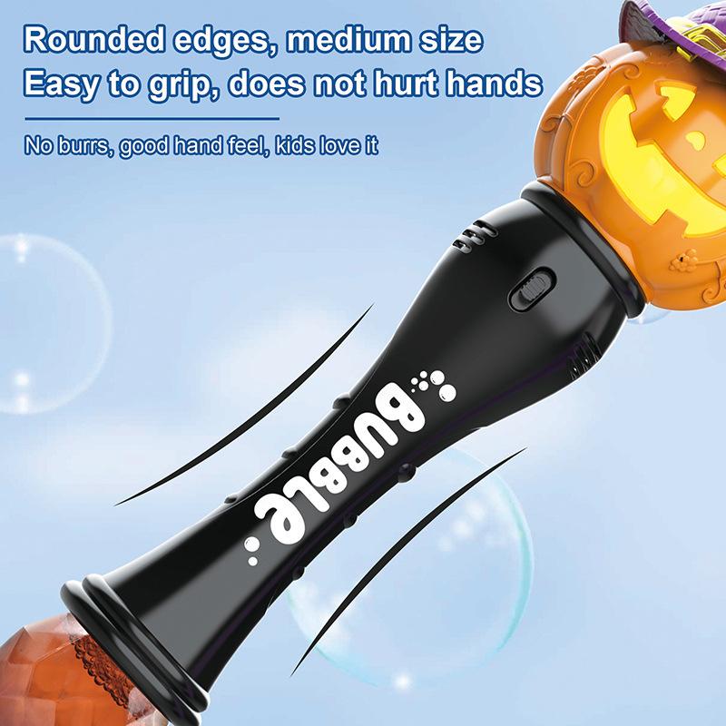 2025 Halloween Bubble Wand Halloween Light up Pumpkin Bubble Blower Christmas Toys For Kid Bubble Machine Party Supplies