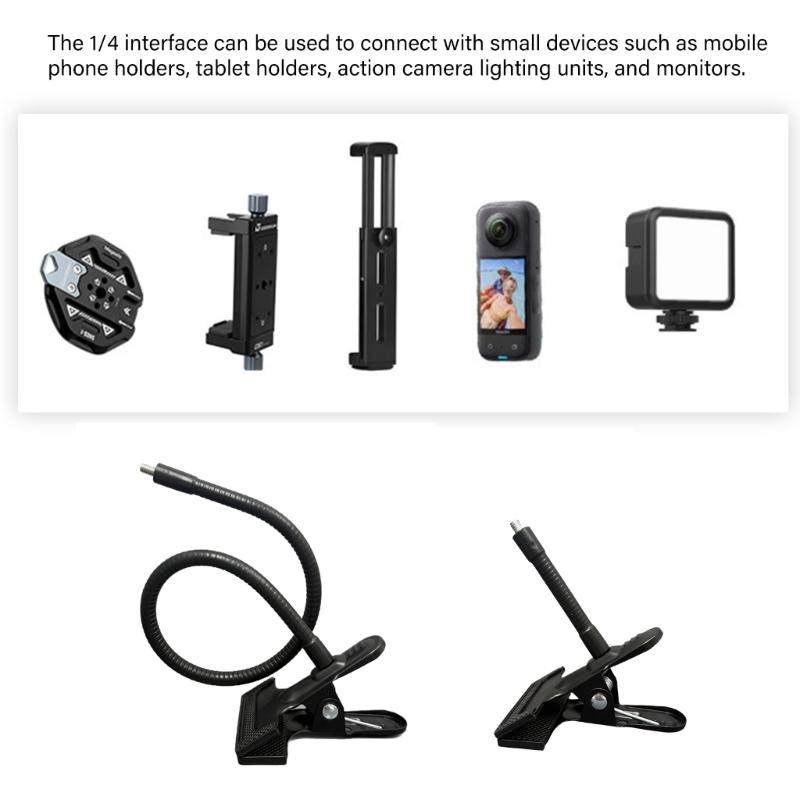 9cm/28cm Heavy Duty Adjustable Metal Clamp Arm With 360 Degree Rotate For DSLR Cameras LED Lights And Tripods