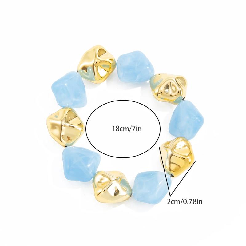 Irregular Beaded Bracelets For Women Multicolor Bohemia Geometric Handmade Bangles Couple Jewelry Gift