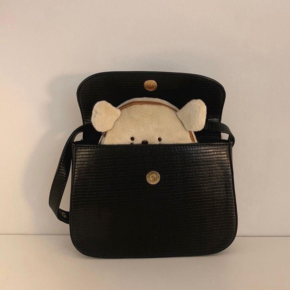 

Dog Animal Lipstick Bag Zipper Rabbit Earphone Bag Cute Plush Coin Purse Female/Male