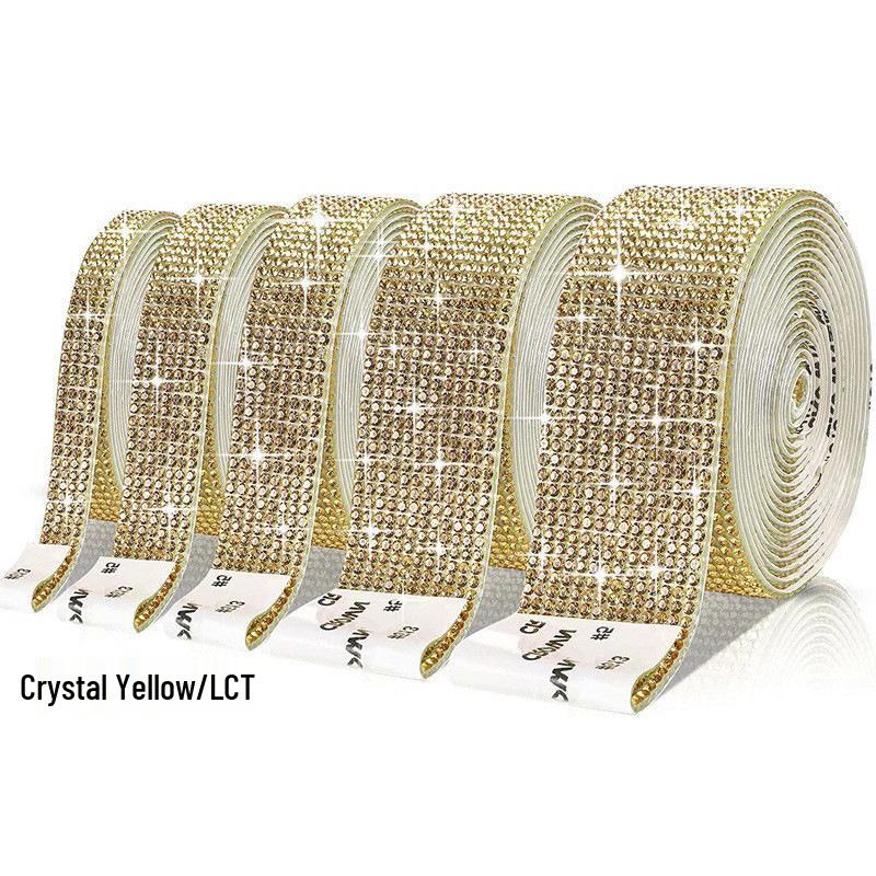 Samoprzylepne paski z kryształkami: Akcesoria DIY do biżuterii, dekoracji samochodowych i rękodzieła