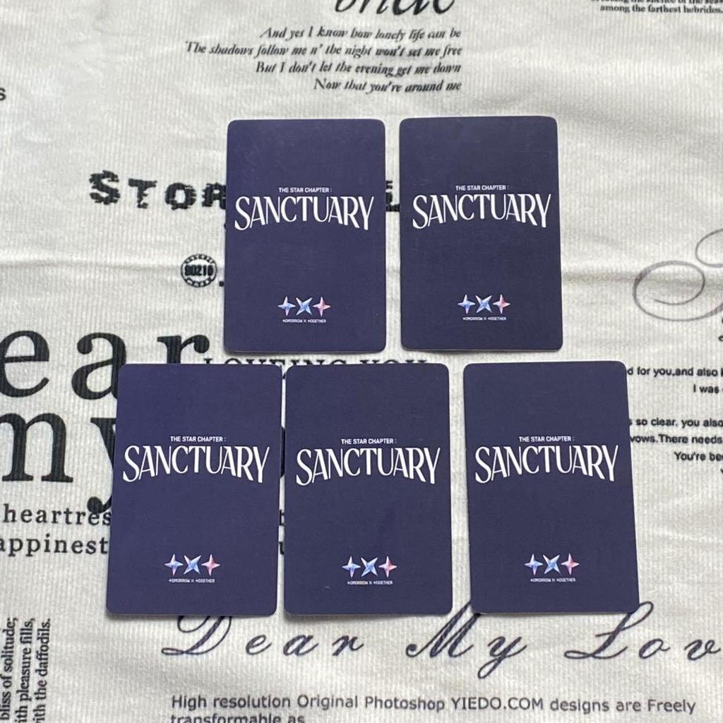 [USED] TXT Kpop All 5 Pieces Nara Limited SANCTUARY US Trading Cards