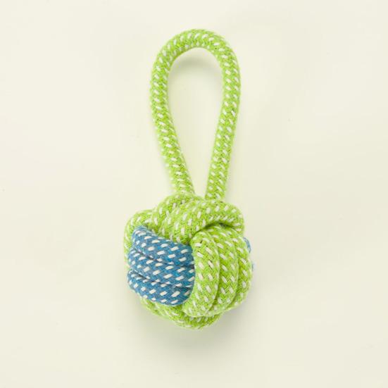 Cotton Rope Dog Toy Rope Knot Ball Dog Chew Toy Interactive Tug-of-War Dog Toy for Small And Medium Dogs Teeth Cleaning