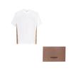 Burberry FW22 Check Panel Cotton T-shirt White 80615531