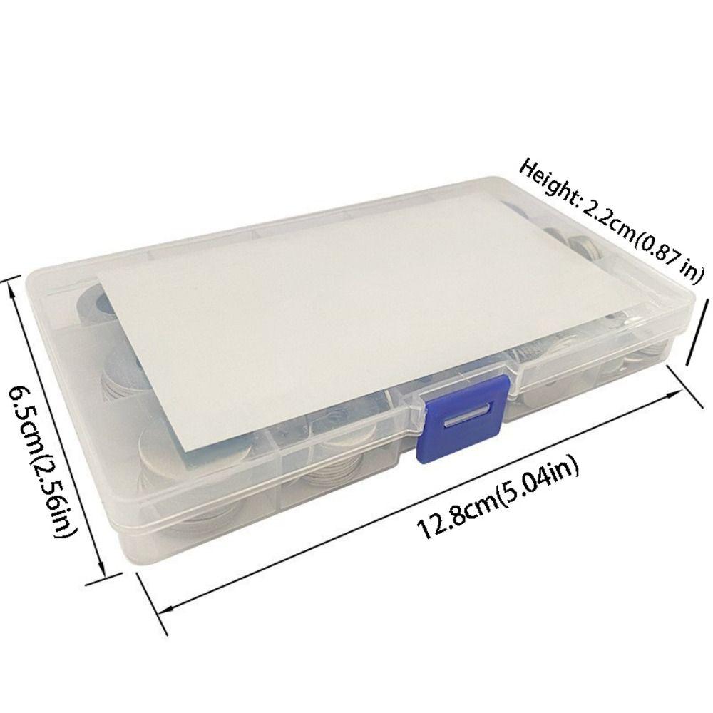 304 Stainless Steel Stainless Steel Flat Washers 580pcs Set 9 Size Assortment Washers Assortment Kit Aluminum Material