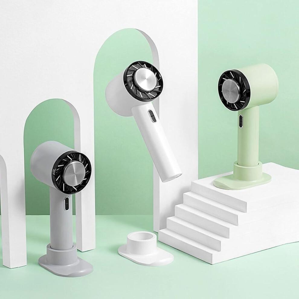 Dish Racks, Hand Fan Semiconductor Refrigeration Cooling Rechargeable Mini Handheld Fan Air Cooler Outdoor Fans(Grey)