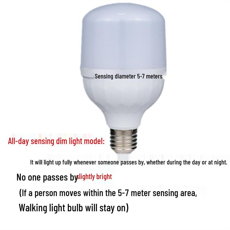 Smart High-Brightness Radar Sensing Light Bulb for Hallway, Stairwell, and Garage