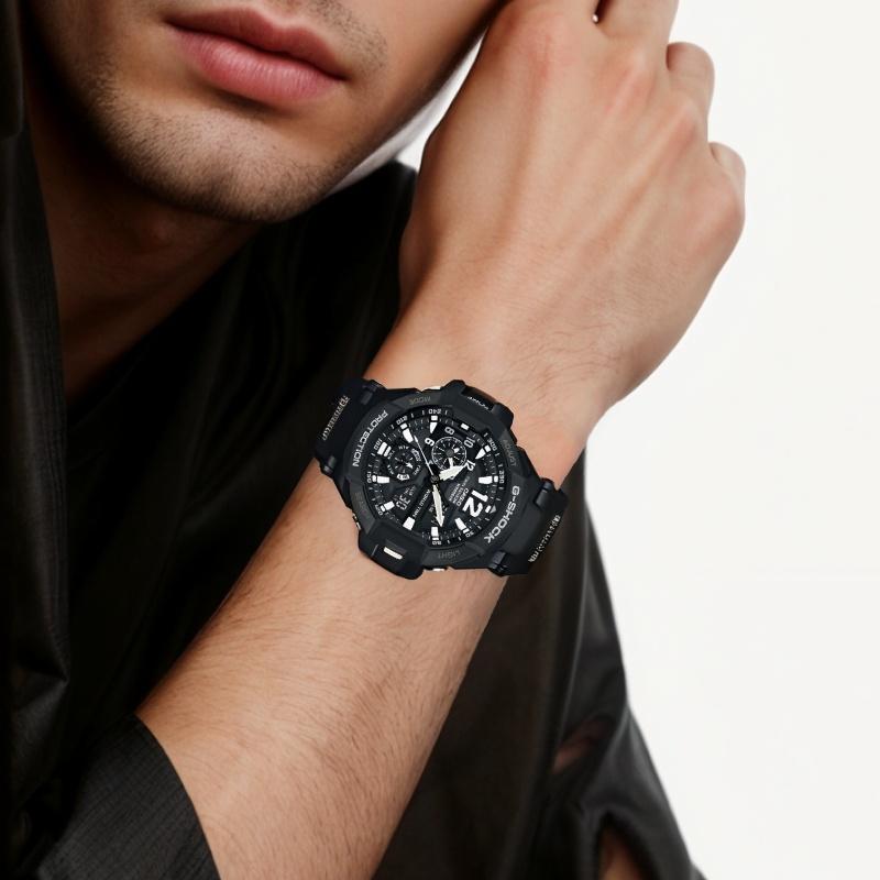 Casio G-SHOCK GRAVITYMASTER Soaring into the Sky Series 200m Waterproof and Shockproof Watch Quartz Movement Resin Strap Japanese and GA-1100-1APR