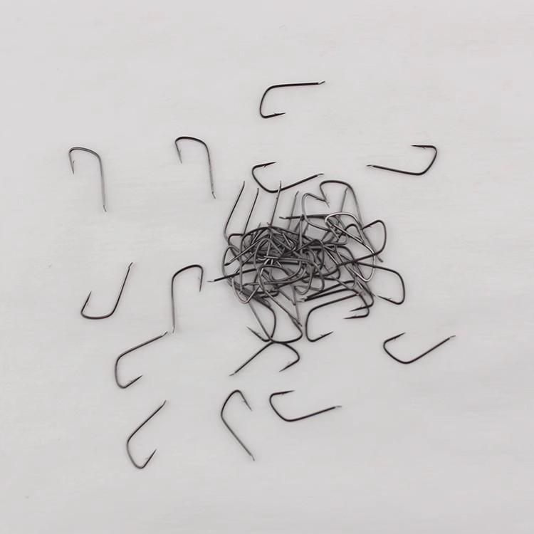 Competition Wolf Fang Barbed/Barbless Black Fishing Hooks for Carp & Crucian