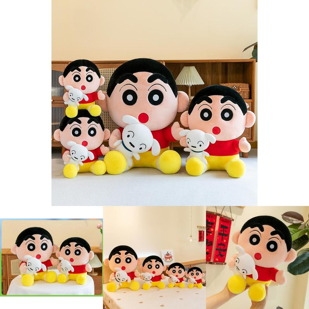 Adorable Crayon Shinchan Plush Toy With Soft Crystal Velvet Fabric Perfect For Kids