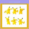 Uroczy Pikachu Kreskówka Anime Figurka Model Lalka Zestaw Idealny Do Dekoracji Tortu I Jako Prezent