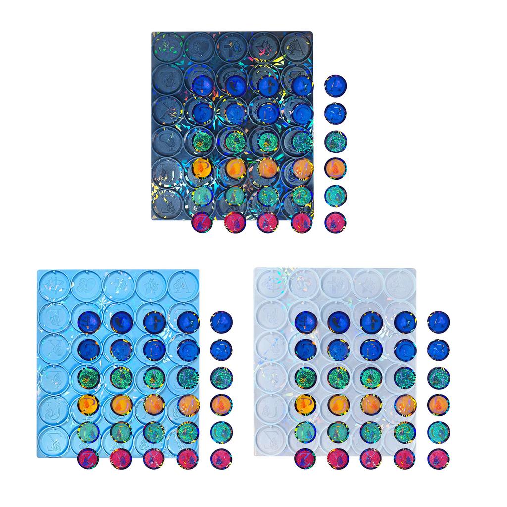 Alphabet Epoxy Resin Silicone Mold Holographic Butterfly Letter Pendant Molds DIY Keychain Earring Pendant Jewelry Craft