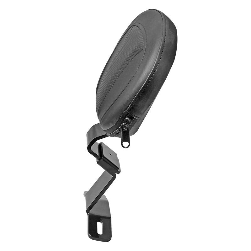 1pcs Motorcycle Driver Leather Middle Backrest Vintage Cruise Back and Front Back Cushion Lumbar Cushion Mounting Kit 09-23