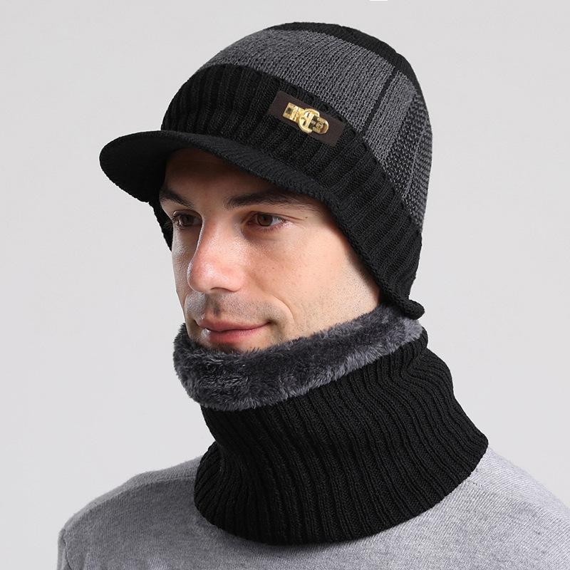 Men's and women's winter ear protection hats, outdoor warm and windproof duckbill hats, travel cold resistant knitted hats