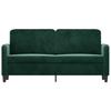 2 Seater Sofa Dark Green 140 Cm Velvet