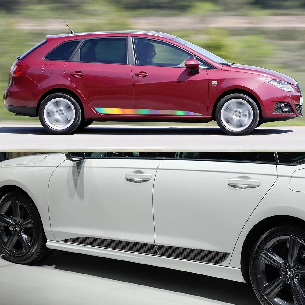 Car Door Side Decals Skirt Stripes Stickers Vinyl Racing Graphics Decor Accessories For Seat Ibiza FR MK4 6J 6P MK5 6L 6F KJ1 6K
