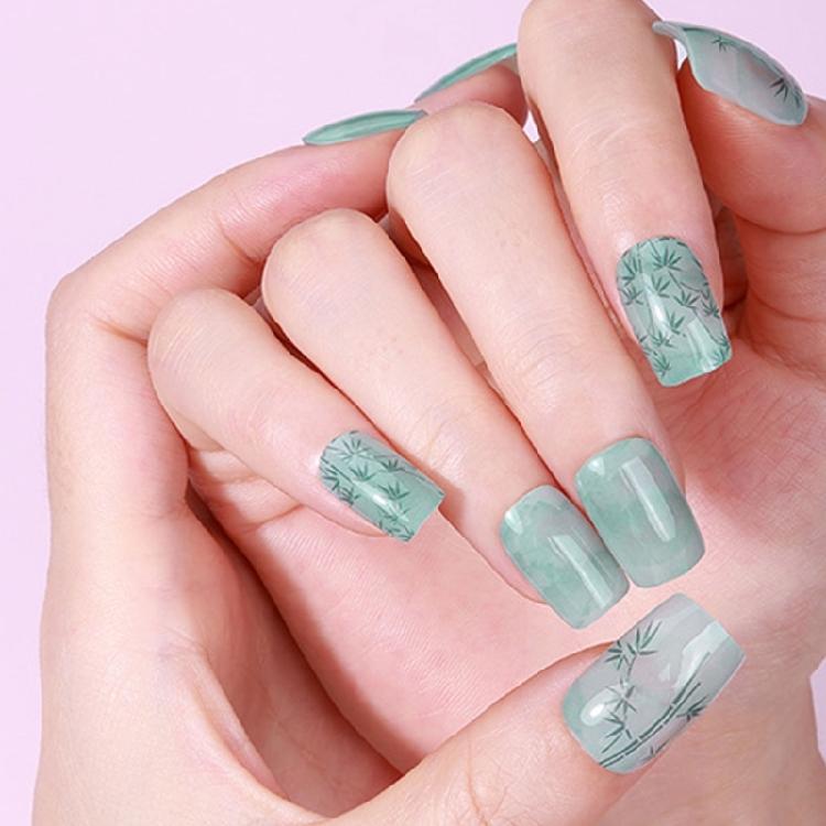 Wearable Gels Nails Stickers French Styles Nails Art Stickers Nails Polish Wraps Cured Gels Nails Strips