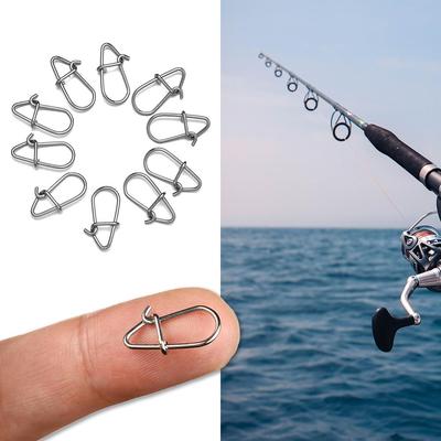 Gourd Fast Lock Line Tackle Durable Oval Split Rings Connector Barrel Swivel Fishing Hanging Snap