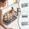 Stainless Steel Kitchen Sink Draining Rack Multi-Functional Sink Organizer Kitchen Countertop