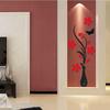 Vase Pflaume 3D Acryl Kristall Stereo Kreative Wandaufkleber Wohnzimmer TV Hintergrundwand Veranda Dekoration Zuhause