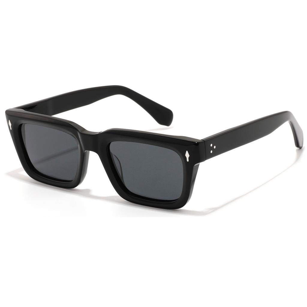 New Plate Glasses Frame Retro Square Men's Frame Luxury Brand Design Fashion Clunky Thick Wide Square Acetate Glasses Frame Men