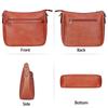K I T A T U Women's Shoulder Bag, Crossbody Bag with Two Shoulder Straps, Large Capacity, Soft Material, Simple and Stylish, (Orange)